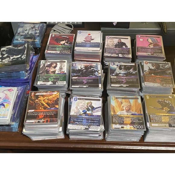 Final Fantasy TCG 1300+ Trading Card Lot - C/S/R/H/L/PM & 100s of Themed Sleeves - Picture 2 of 8
